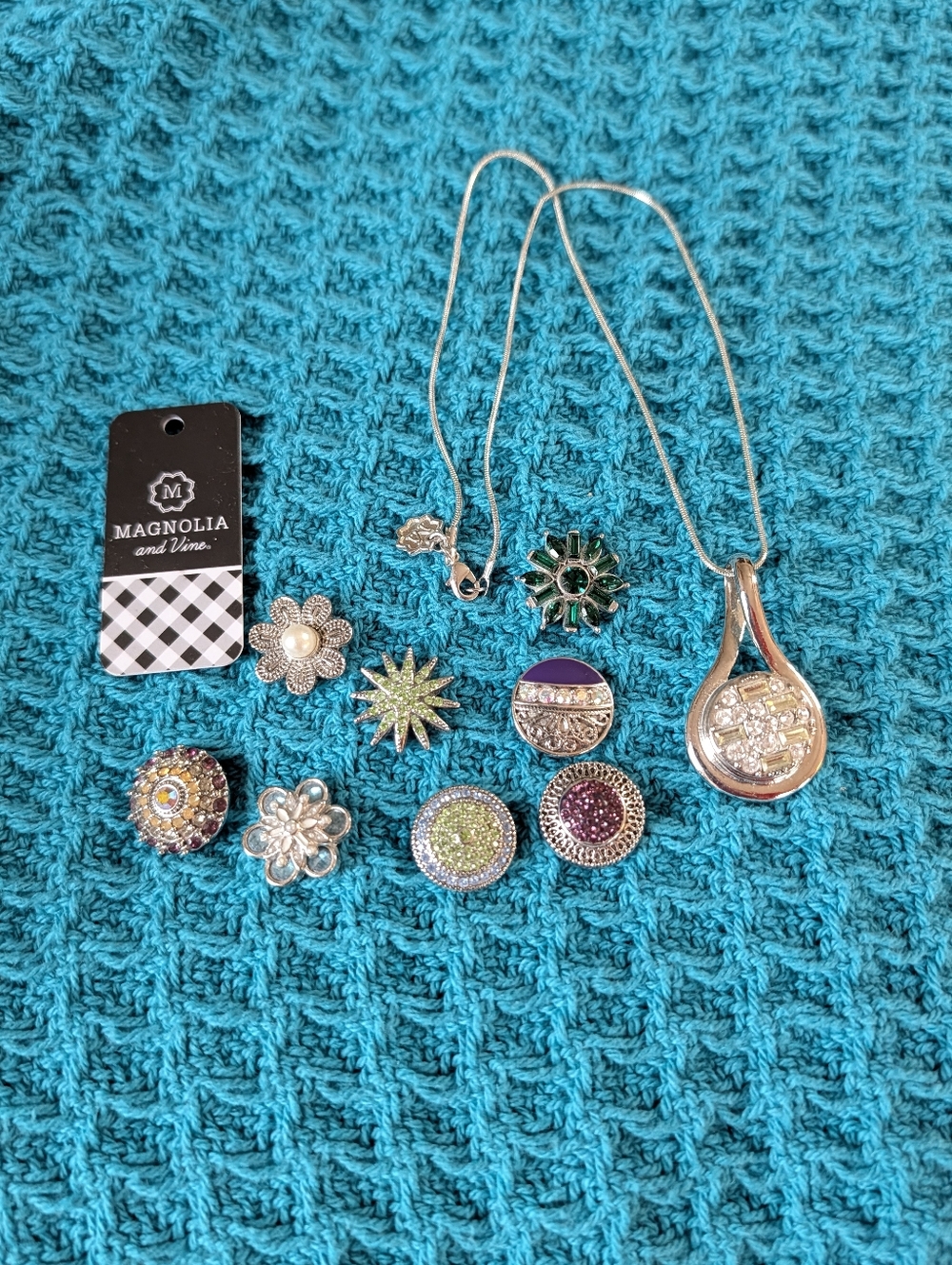 Lot of Large 20mm Snap Jewelry Magnolia and Vine or Gingersnaps